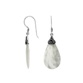 AE-1125-MOP Sterling Silver Earring With Mother Of Pearl Jewelry Bali Designs Inc